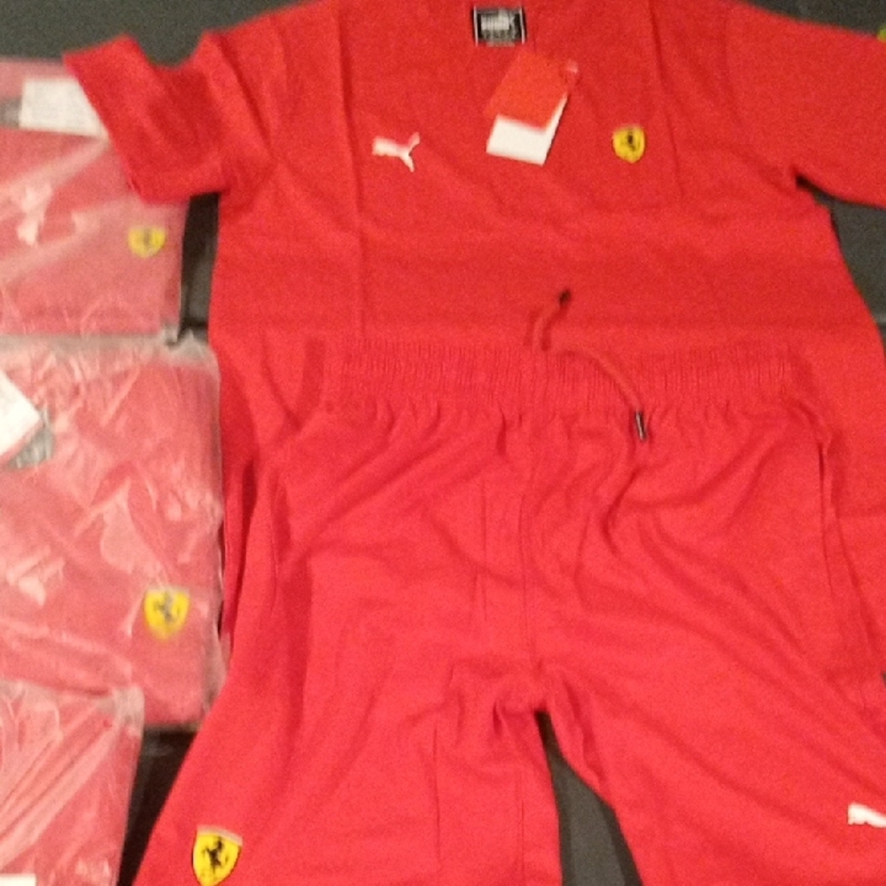 Puma Ferrari Red Sportswear Set
